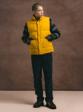 Pathhead Puffer Vest in Yellow Recycled Nylon