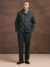 Stac Blazer in Charcoal Bonded Wool