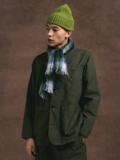Huntly Jacket in Dark Olive Cotton Ripstop