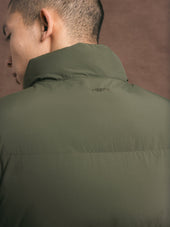 Pathhead Puffer Vest in Dark Olive Recycled Nylon