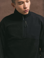 Aberfeldy Fleece in Black Polar Fleece