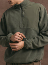 Aberfeldy Fleece in Olive Polar Fleece