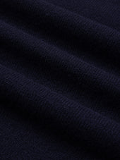Fine Gauge V-Neck in Navy Lambswool