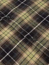 Dirleton Shirt in Green / Black Check Flannel