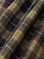 Dirleton Shirt in Green / Black Check Flannel