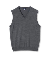 V Neck Vest 12 Gauge Super Extra Fine Merino