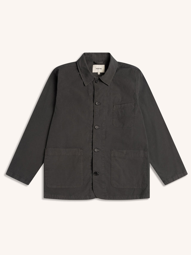 Huntly Jacket in Charcoal Cotton Ripstop
