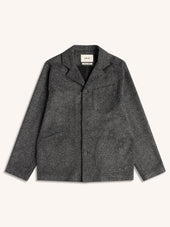 Stac Blazer in Charcoal Bonded Wool