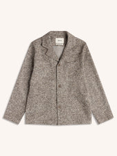 Stac Blazer in Taupe Check Bonded Wool