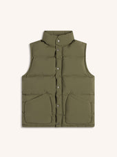 Pathhead Puffer Vest in Dark Olive Recycled Nylon