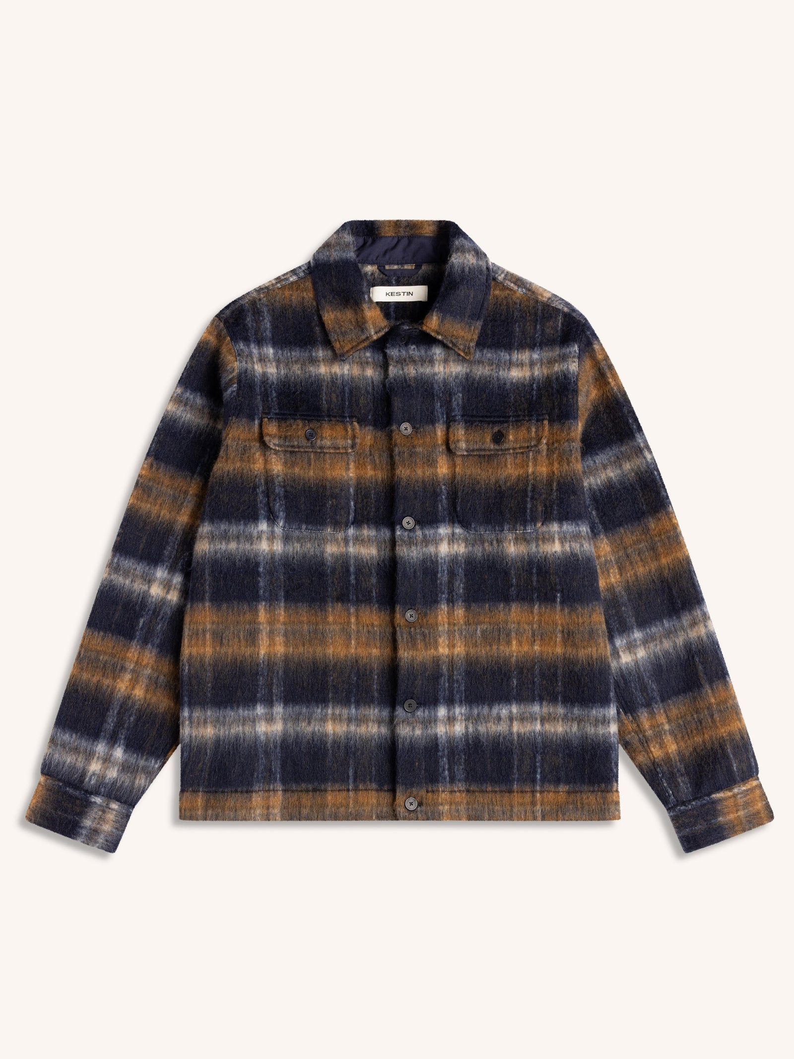 Haston Jacket In Check Brushed Wool