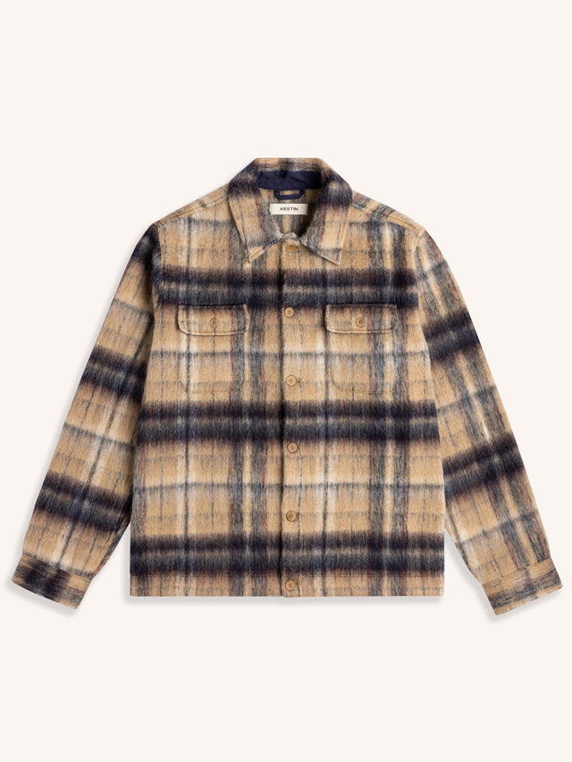 Haston Jacket in Oat Check Brushed Wool