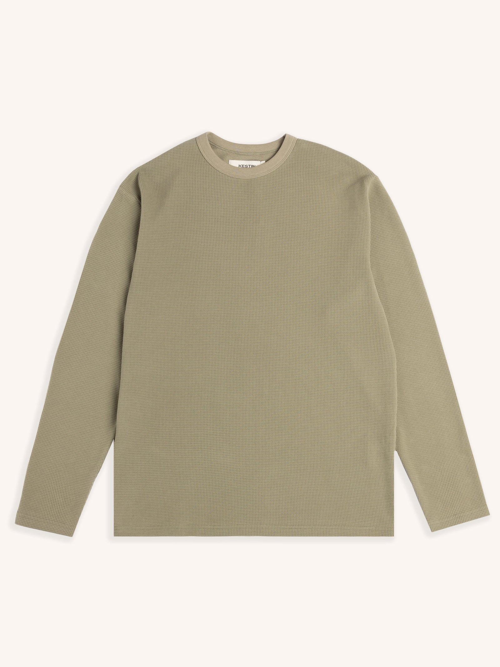 Waternish Long Sleeve Tee In Brushed Waffle
