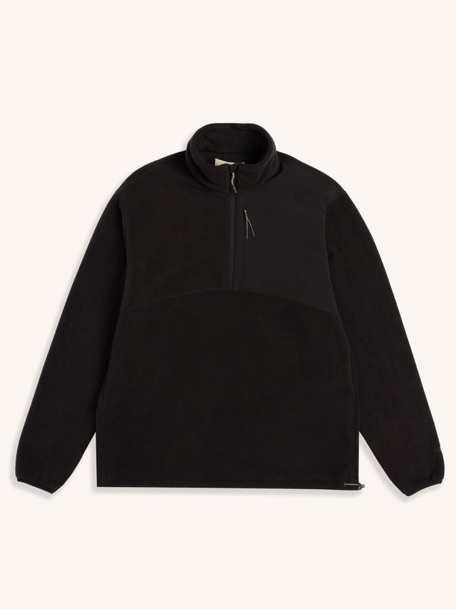 Aberfeldy Fleece in Black Polar Fleece