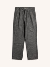 Wick Trouser in Charcoal Bonded Wool