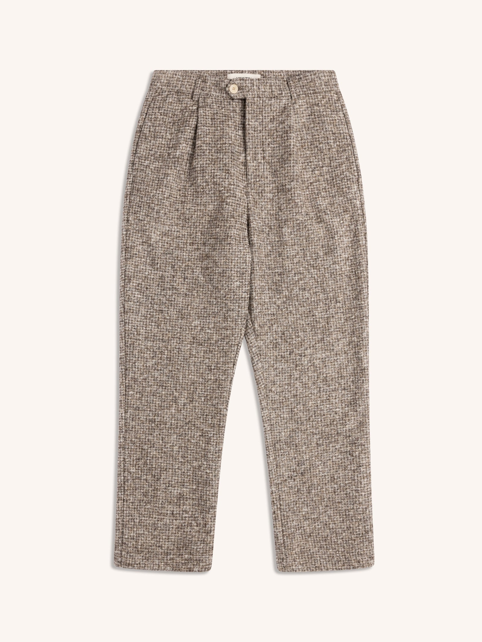 Wick Trouser In Check Bonded Wool