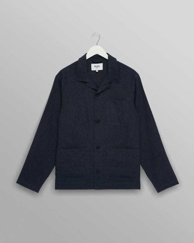 Kimpton - Navy Washed Linen Jacket