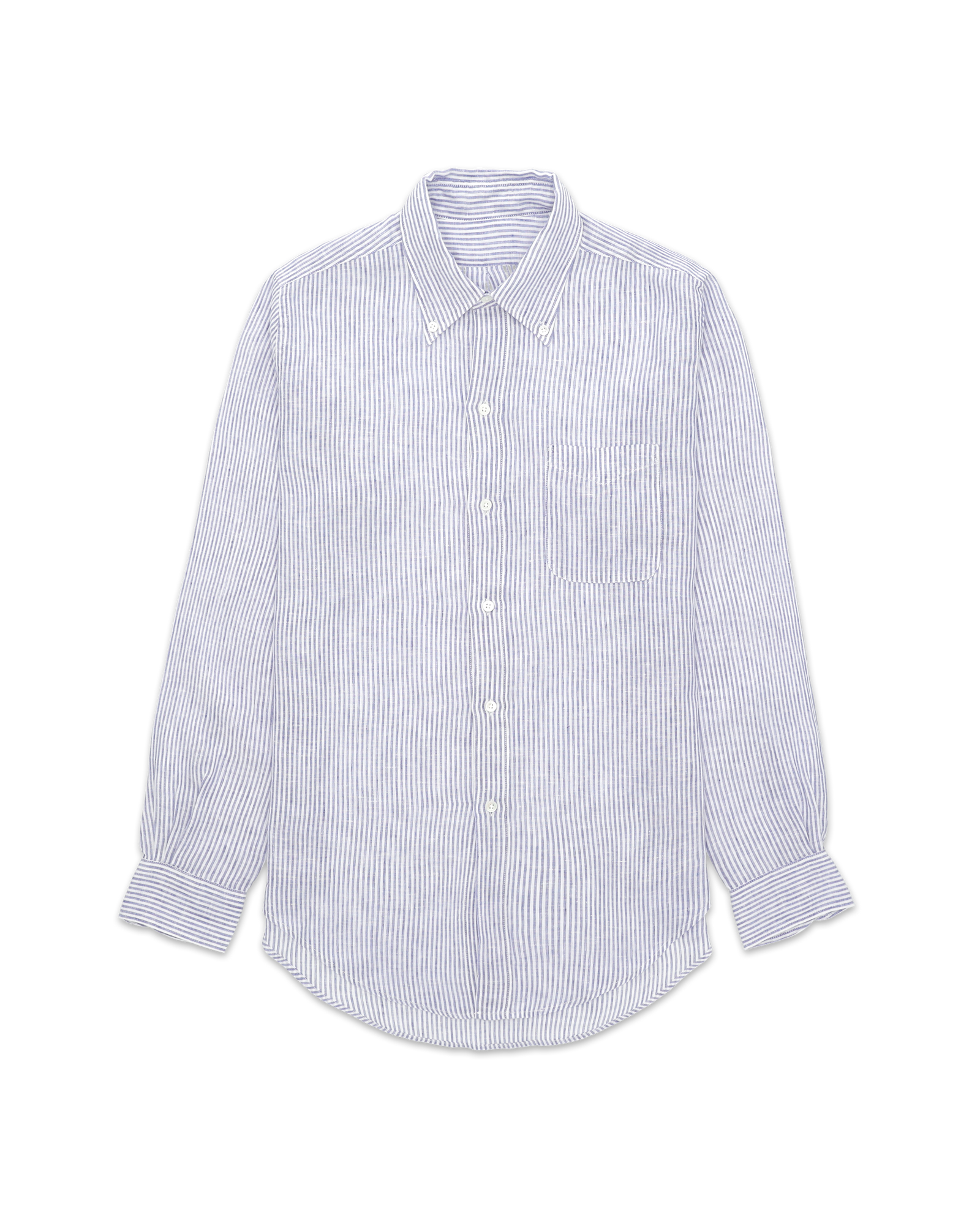 King Camicia In Lino Con Tasca