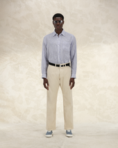 King Camicia In Lino Con Tasca