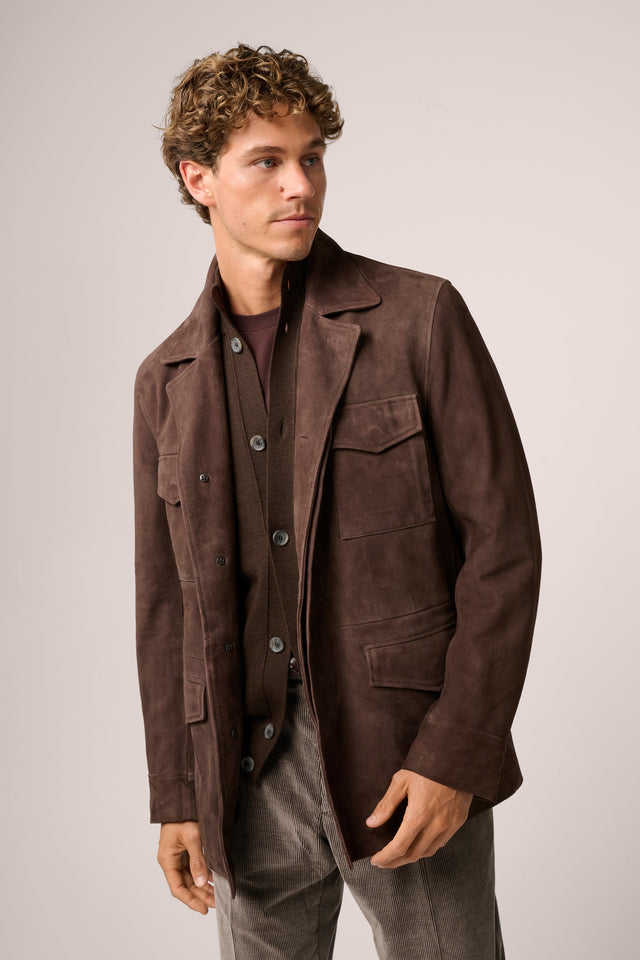 Kingsford Field Jacket - Suede - Walnut Brown