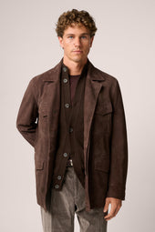 Kingsford Field Jacket - Suede - Walnut Brown