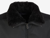 Knit Hybrid Bomber Shearling