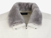 Knit Hybrid Bomber Shearling Ws