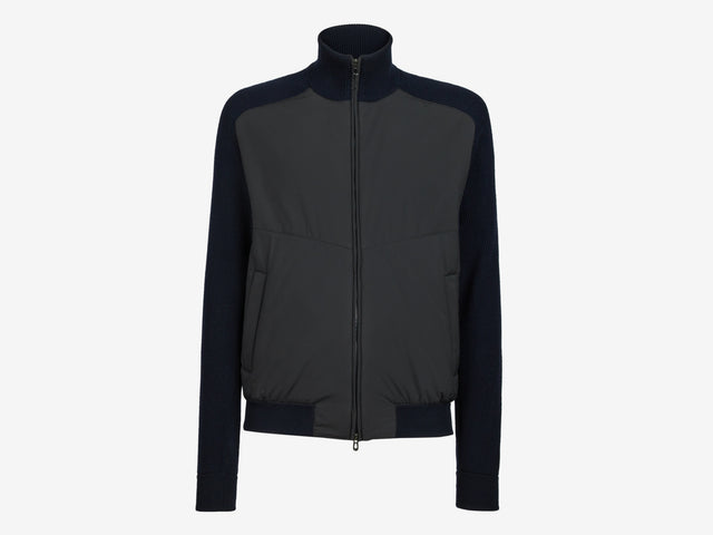 Knit Hybrid Bomber