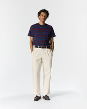 Striped Pointelle Tee