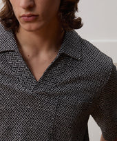 Relaxed Linen Cotton Pocket Polo