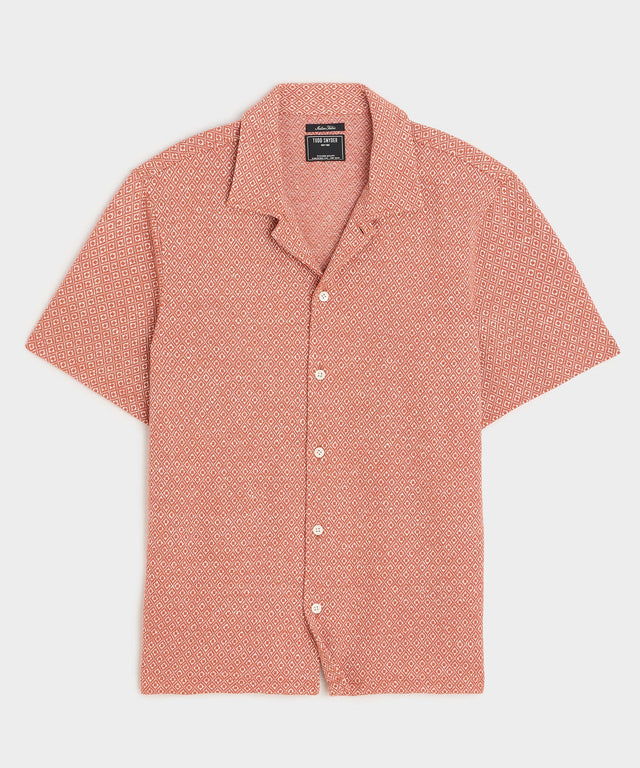 Jacquard Linen Cotton Polo
