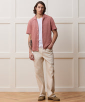 Jacquard Linen Cotton Polo