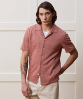 Jacquard Linen Cotton Polo