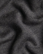 Pure Merino Button Through Funnel Neck Cardigan Gray