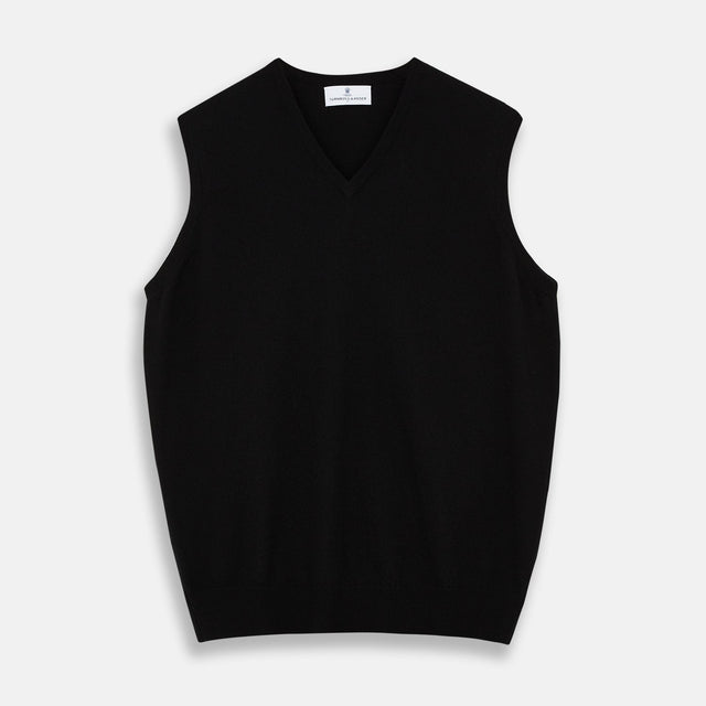 Black Cashmere Slipover