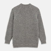 Merino Knitted Raglan Sleeve Crewneck Jumper
