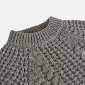 Merino Knitted Raglan Sleeve Crewneck Jumper