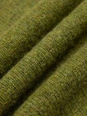 Lewis Brushed Shetland Polo in Apple Lambswool