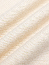 Brushed Shetland Crew in Ecru Lambswool