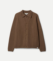Ribbed Cotton Long Sleeve Shirt