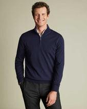 Merino Quarter Zip Sweater Bright