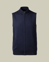 Pure Merino Zip Through Vest