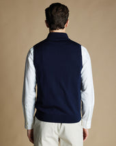 Pure Merino Zip Through Vest