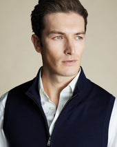 Pure Merino Zip Through Vest