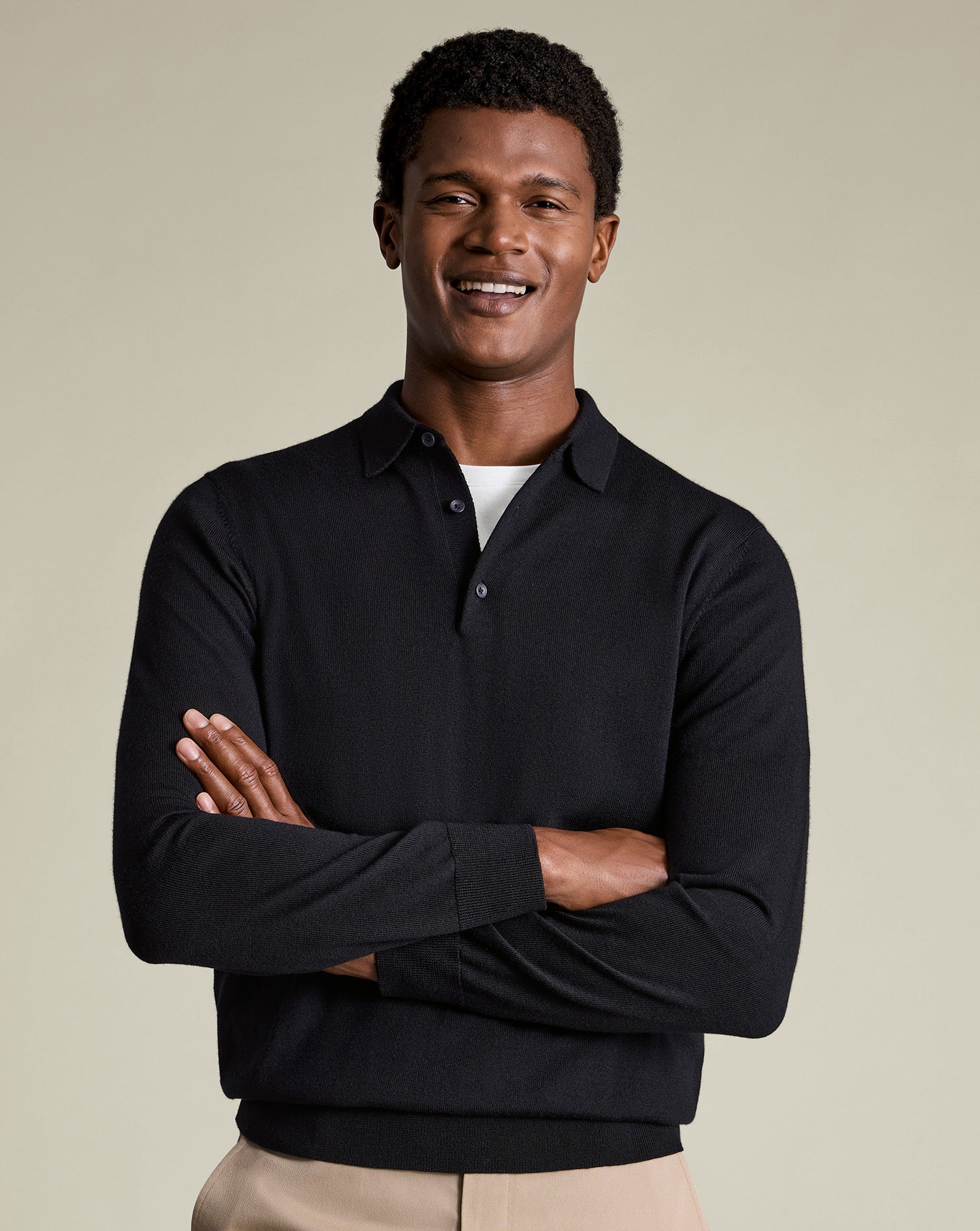 Pure Merino Knitted Polo