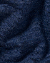 Pure Merino Quarter Zip Sweater Ink Blue