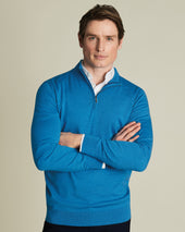 Merino Quarter Zip Sweater Bright