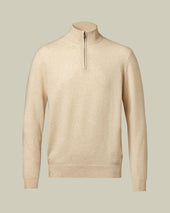 Pure Cashmere Quarter Zip Sweater
