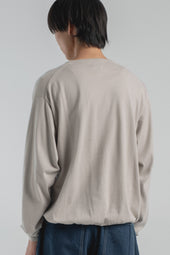 Crewneck Long Sleeve Knit T Shirt