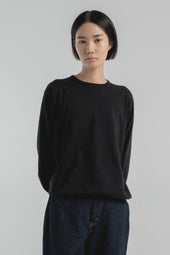 Crewneck Long Sleeve Knit T Shirt